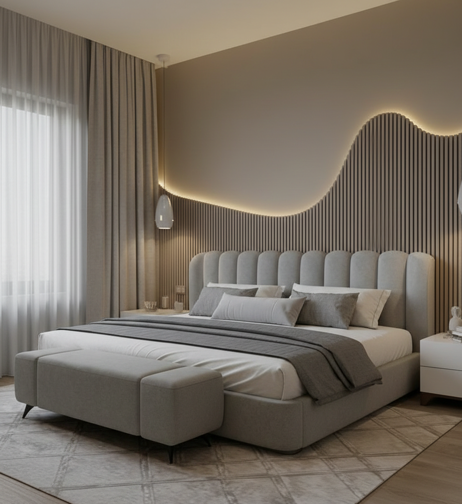 The Serene Fluted Bed - Image 2