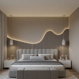 The Serene Fluted Bed