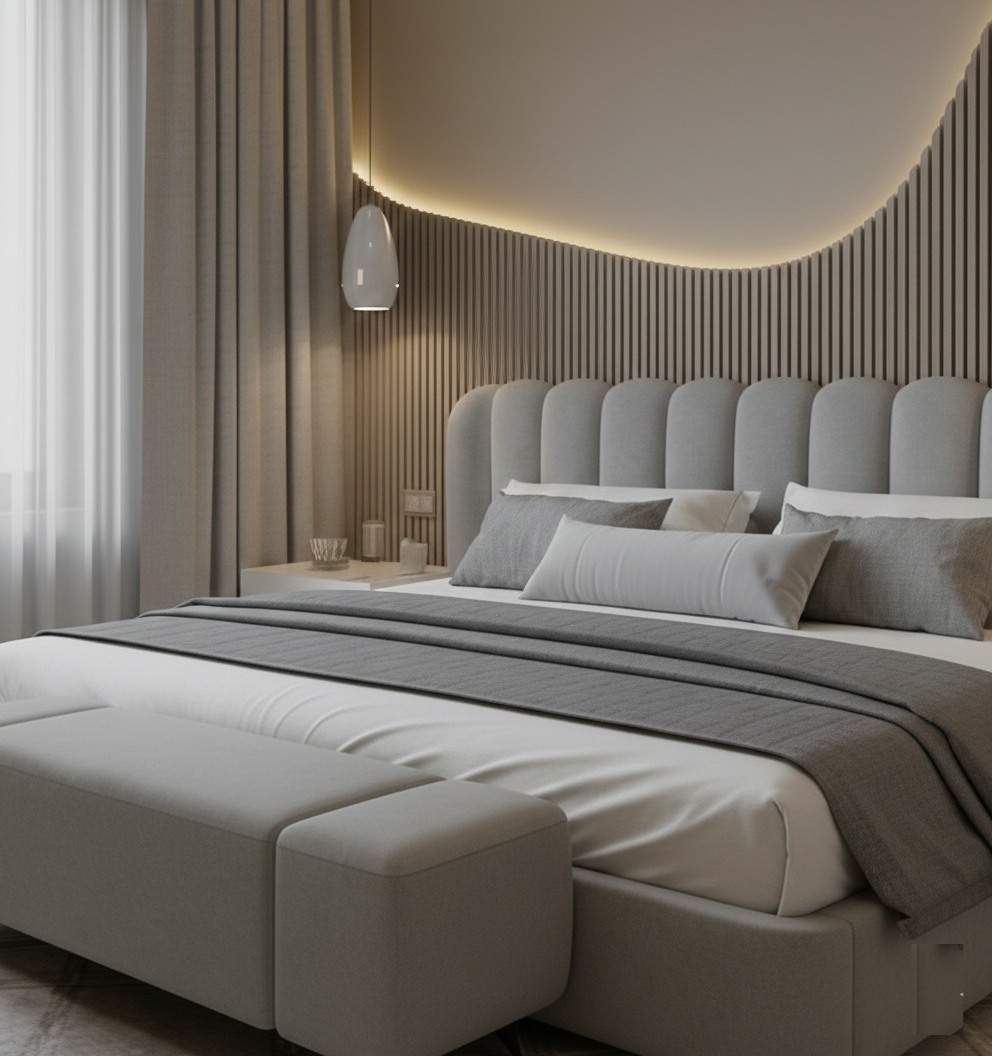 The Serene Fluted Bed - Image 3